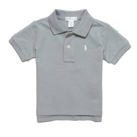 ラルフローレン RALPH LAUREN ベビー 男の子 ポロシャツ Cotton Mesh Polo Shirt ソフト グレー Soft Grey