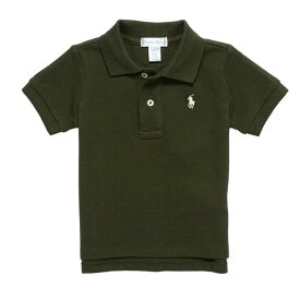 ラルフローレン RALPH LAUREN ベビー 男の子 ポロシャツ Cotton Mesh Polo Shirt オリーブ Company Olive