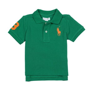 �����t���[���� RALPH LAUREN �x�r�[ �j�̎q �|���V���c Cotton Mesh Polo Shirt �J���b�N �O���[�� Kayak Green