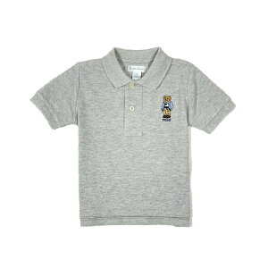 �����t���[���� RALPH LAUREN �x�r�[ �j�̎q ���� �|���V���c Polo Bear Cotton Mesh Polo �O���[�n Andover Heather