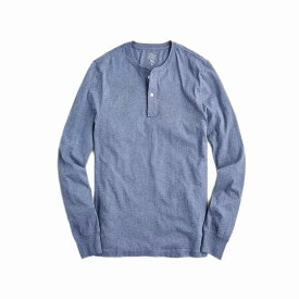 ジェイクルーマーカンタイル J.Crew Mercantile メンズ Men's 長袖 Tシャツ Long-sleeve Deck-striped Textured Cotton T-Shirt ネイビー Navy