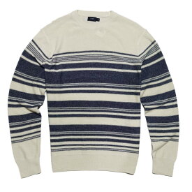 ジェイクルー J.Crew メンズ Mens セーター Striped Textured Cotton Crewneck Sweater オーシャン ネイビー Ocean Navy