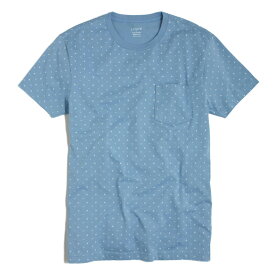 ジェイクルー J.Crew 半袖Tシャツ Slim Pocket Tee In Hashtag セレネ ブルー Serene Blue