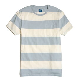 ジェイクルー J.Crew 半袖Tシャツ Slim Surf Stripe T-Shirt グレイジャーブルー Glacier Blue