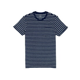 ジェイクルー J.Crew メンズ Men’s 半袖 Tシャツ Slim Broken in Stripe Pocket Tee ストライプ Navy White Stripe