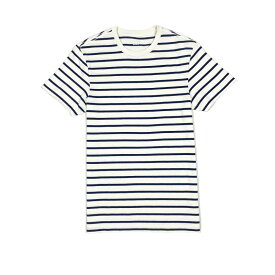 ジェイクルー J.Crew メンズ Men’s 半袖 Tシャツ Slim Broken In Striped Tee マウンテン ホワイト Mountain White