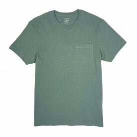 ジェイクルー J.Crew メンズ Men’s 半袖 Tシャツ スリムフィット Slim Washed Jersey Pocket Tee トピアリー グリーン系