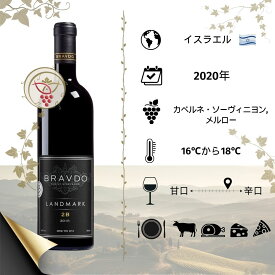 イスラエルワイン ブラウド・ランドマーク 2020　高級ワイン　お祝い、プレゼント、ギフトに最適です。オリジナルギフトボックス付です。日本では弊社のみが直輸入・販売していますので大変希少なワインです！