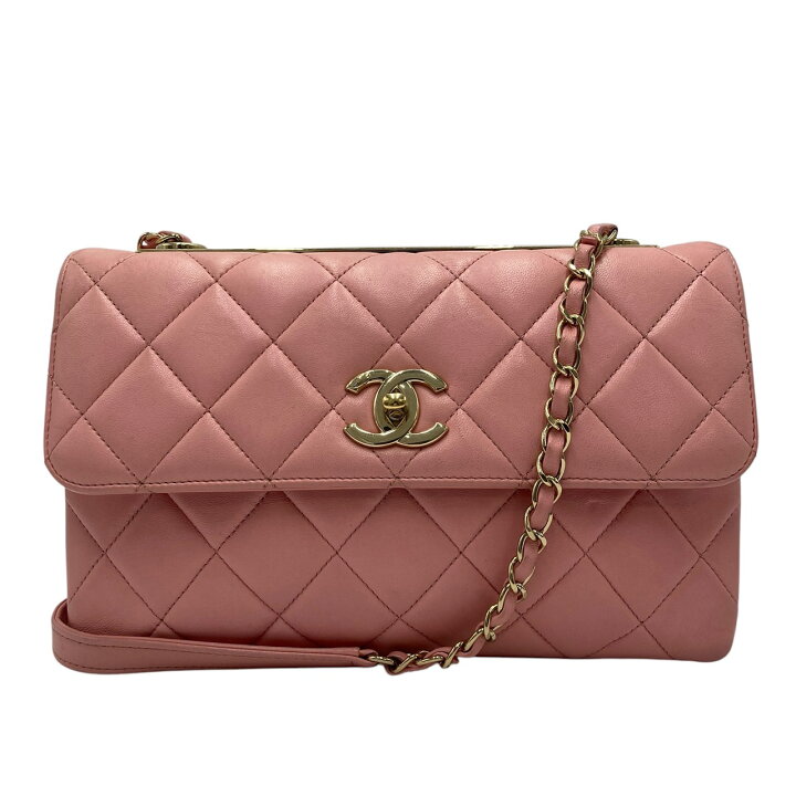 楽天市場】CHANEL シャネル トレンディCC ラムスキン チェーン  