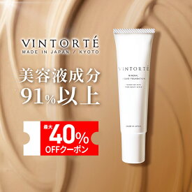 VINTORTE 美容液 ミネラル リキッドファンデーション ファンデーション 50 代 クッションファンデーション カバー力 シミ 隠し シワ 隠し マスクにつかない 崩れない カバー力 汗に強い 美容液ファンデーション クリームファンデーション 無添加 毛穴 母の日