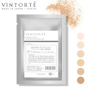 VINTORTE ミネラル シルク ファンデーション 詰め替え用 ファンデーション 50 代 フェイスパウダー パウダーファンデーション カバー力 汗に強い ミネラルファンデーション シワ シミ 隠し 崩れない マスクにつかない ファンデーション シルクパウダー uvパウダー