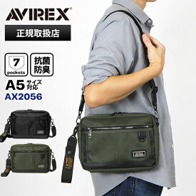《最大38.5倍&クーポン》アヴィレックス AVIREX ショルダーバッグ ソリッド SOLID メンズ ミニショルダー 斜めがけ 抗菌 防臭 各色 AX2056 | ブランド [正規取扱店]【ポイント10倍 | ノベルティ】