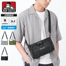 ベンデイビス BEN DAVIS ショルダーバッグ WALLET SHOULDER ウォレットショルダー 財布一体型 2in1 メンズ レディース 斜め掛け 軽量 ロゴ 2026年秋冬 新作 BDW-8507 | ブランド [正規取扱店]【ポイント10倍】