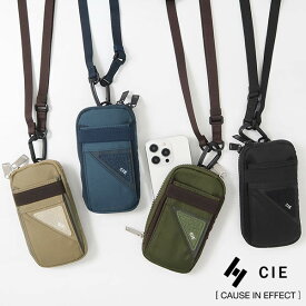 《ポイント10倍 | Wノベルティ》シー CIE ネックポーチ FLOW NECK PORCH フロウ スマホポーチ スマホショルダー 各色 022107 | ブランド [正規取扱店]