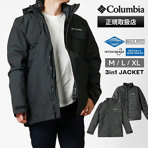 RrA Columbia N[o[f[II C^[`FW WPbg Y AE^[ 3in1 IjebN h S M/L/XL 2025AW ubN WE4191 010 | uh [K戵X]y|Cg10{ | 