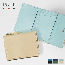 イズイット IS/IT 三つ折り財布 ノボ Novo II ラウンドファスナー コンパクトウォレット レザー 各色 972623 | ブランド [正規取扱店]【ポイント10倍 | もれなく選べるノベルティ】