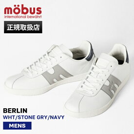 モーブス mobus スニーカー メンズ ベルリン BERLIN ホワイト WHT/STONE GRY/NAVY 靴 2025SS M-2503T-1025 02 | ブランド [正規取扱店]【ポイント10倍】