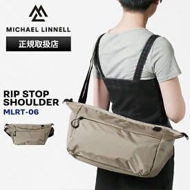 マイケルリンネル Michael Linnell ショルダーバッグ RIP STOP メッセンジャーバッグ リップストップ メンズ レディース 10L 撥水 軽量 ベージュ MLRT-06 | ブランド [正規取扱店]【ポイント10倍】
