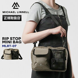 マイケルリンネル Michael Linnell ショルダーバッグ RIP STOP ミニショルダー リップストップ メンズ レディース 4L 撥水 軽量 ベージュ MLRT-07 | ブランド [正規取扱店]【ポイント10倍】