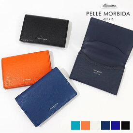 《ポイント10倍 | もれなく選べるWノベルティ》ペッレモルビダ PELLE MORBIDA 名刺入れ Barca バルカ メンズ カードケース レザー 各色 PMO-BA305 | ブランド [正規取扱店]