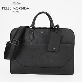 《ポイント10倍 | もれなく選べるトリプルノベルティ》ペッレモルビダ PELLE MORBIDA ブリーフバッグ Capitano キャピターノ メンズ 2way ビジネスバッグ レザー ブラック PMO-CA013B-BK | ブランド [正規取扱店]