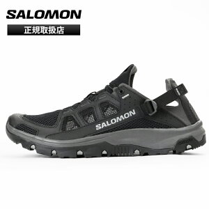 �T������ SALOMON �X�j�[�J�[ �����Y �e�b�N�A���t�B�r�A�� TECHAMPHIBIAN 5 �E�H�[�^�[�V���[�Y �T���_�� ���� �C 2026SS �V�� �u���b�N L47115100 | �u�����h [���K�戵�X]�y�|�C���g5�{�z