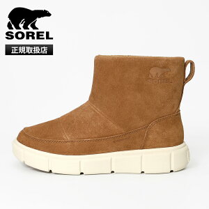 �\���� SOREL �u�[�c ���f�B�[�X �G�N�X�v���[���[3 �X���b�|�� �E�H�[�^�[�v���[�t EXPLORER III SLIP-ON WP �x���x�b�g�^�� �`���[�N �C �X�m�[�u�[�c 2025AW NL5122 242 Velvet Tan Chalk | �u�����h [���K��