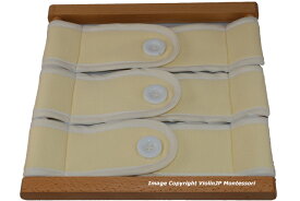 モンテッソーリ　着衣枠　3ボタン 幼児向け　Montessori 3 Buttons Dressing Frame　知育玩具