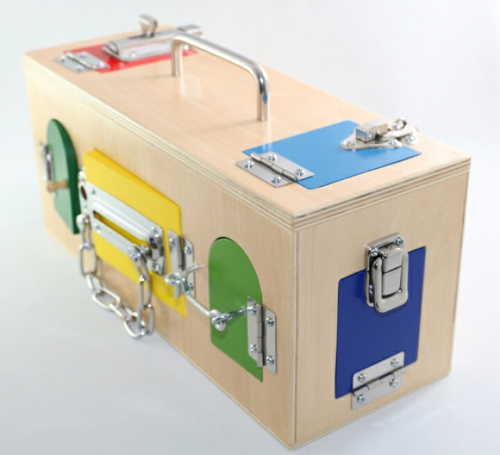楽天市場】モンテッソーリ カギ箱 Montessori Lock Box 知育玩具 