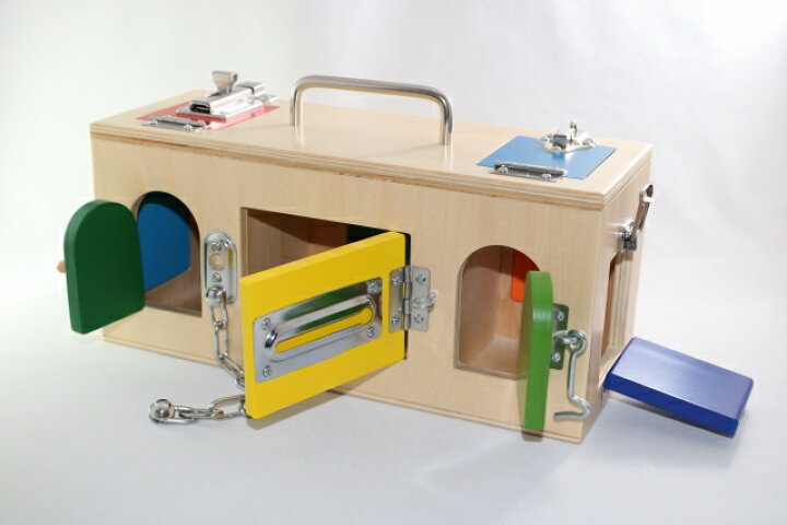 楽天市場】モンテッソーリ カギ箱 Montessori Lock Box 知育玩具 