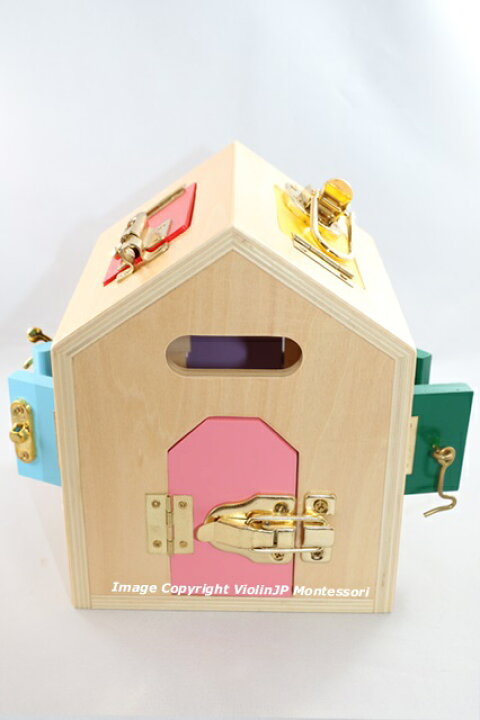 楽天市場】モンテッソーリ カギ家 Montessori Lock House 知育玩具 