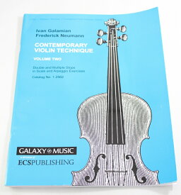 楽譜　ガラミアン『Contemporary Violin Technique』♪Vol.2 ♪　Galamian