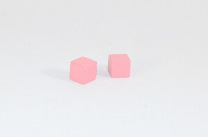 �����e�b�\�[���@�s���N�^���[�̃p�[�c�A�ŏ��̃L���[�u�@Montessori SmallestPink Tower Cubes�@�m��ߋ�