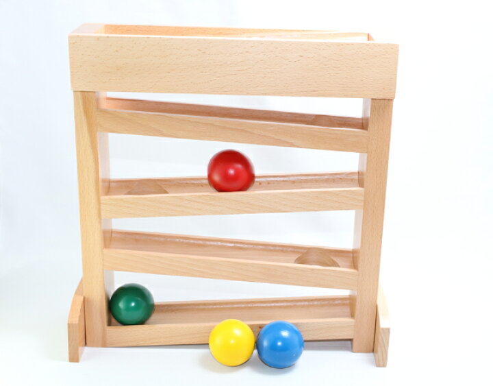 楽天市場】モンテッソーリ 木製ボール・トラッカー Montessori Ball 