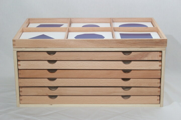 楽天市場】モンテッソーリ 幾何たんす Montessori Geometric Cabinet 