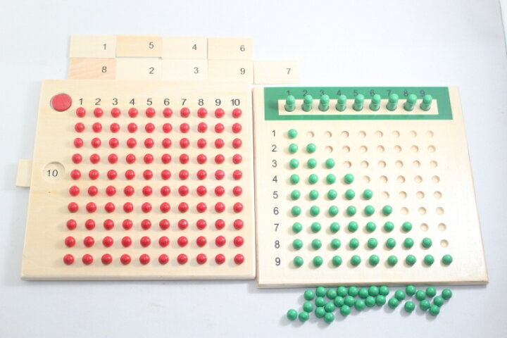 楽天市場】モンテッソーリ 掛け算板 割り算板 セット Montessori 