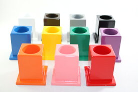 モンテッソーリ　色鉛筆立てセット　♪11色♪　Montessori Set of 11 Colored Pencil Holders 知育玩具