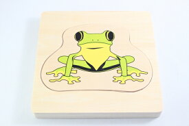 モンテッソーリ　カエルの一生　パズル　Montessori Life Cycle of Frog Puzzle 知育玩具