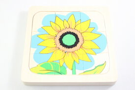 モンテッソーリ　ヒマワリの一生　パズル　Montessori Life Cycle of Sunflower Puzzle 知育玩具