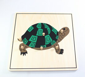 モンテッソーリ　亀パズル　Montessori Turtle Puzzle 知育玩具