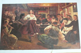 油彩　『 Country Festival, 1881 』 　レピン Ilya Efimovich Efimovich Repin