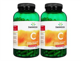 スワンソン ビタミンC1000mgウィズローズヒップ250錠(Swanson)[ヤマト便] 2本 Vitamin C 1000mg with Rose Hips 250caps