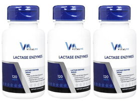 バイタルミー ラクターゼエンザイム300mg120粒(バイタルミー)2本+1本Free[計3本] 1セット VitalMe Lactase Enzyme