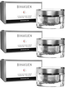 rnNG GNXgb` iCgN[ 50g [}g] ×3 BIHAKUEN Extra Rich Night Cream Made in USA