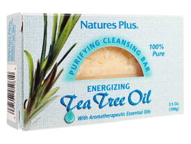 ネイチャーズプラス エナジャイジングティーツリーオイル・クレンジングバー100g Natures Plus Energizing Tea Tree Oil Cleansing Bar