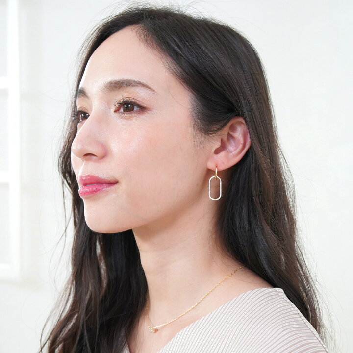 楽天市場 ピアス 金属アレルギー キャッチピアス フープピアスメタルリング ステンレスポスト キュービックジルコニア アクセサリー レディース 大人 上品 キラキラ シンプル 結婚式 ギフト ブランド ゴールド ピンクゴールド シルバー Vi 1623 Viragio