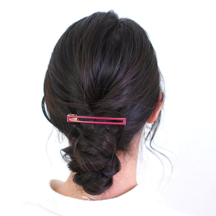 楽天市場 ヘアクリップ 髪留め スクエア 前髪 まとめ髪 ハーフアップ ヘアアクセサリー ヘアピン クリップ レディース 大人 シンプル 上品 オフィス カジュアル ブランド ギフト ホワイト シルバー ワインレッド ブルー グリーン ブラック Vi 1721 Viragio