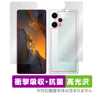 Xiaomi POCO F5 �\�ʔw�� �t�B���� OverLay Absorber ������ �V���I�~�[ �X�}�z �|�R �\�ʁE�w�ʃZ�b�g �Ռ��z�� �R��