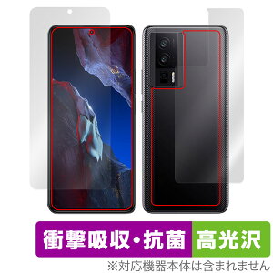 Xiaomi POCO F5 Pro �\�� �w�� �t�B���� OverLay Absorber ������ �V���I�~�[ �|�R �\�ʁE�w�ʃZ�b�g �Ռ��z�� �R��