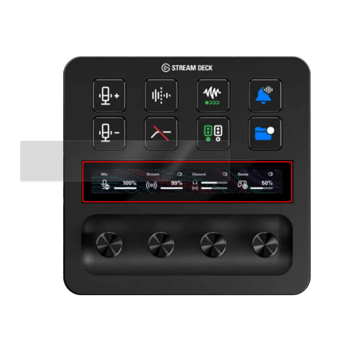 楽天市場】Elgato STREAM DECK + LCDタッチパネル用 保護 フィルム 